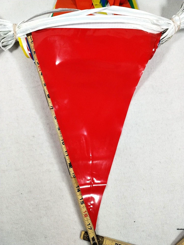 100 Feet Multi Color Pennant With 48 Triangles 18" x 11" Alternating 6 Colors - Image 4 of 4