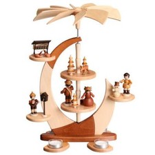 Designpyramide ohne Bestückung mit Teelichter HxLxB 43x33x27cm NEU Pyramide