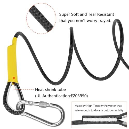 X XBEN Outdoor Climbing Rope Rock Climbing Rope, Escape Rope Climbing