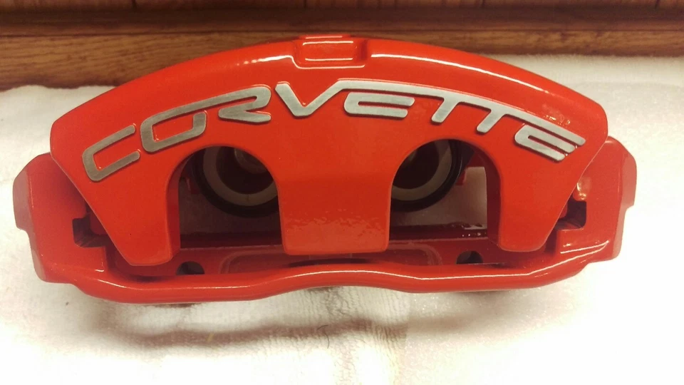 Red Powder Coated 05-13 Corvette C6 F & R ,base &'Z51 Calipers & brackets - Image 4 of 4