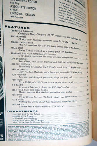 Rod & Custom Magazine January 1965 - More 'T' Styling Ideas, T-Bucket, T-Birds - Picture 4 of 6