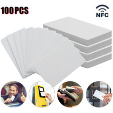 100 PACK NTAG215 Blank NFC Tags RFID Card PVC Compatible With TagMo Android US
