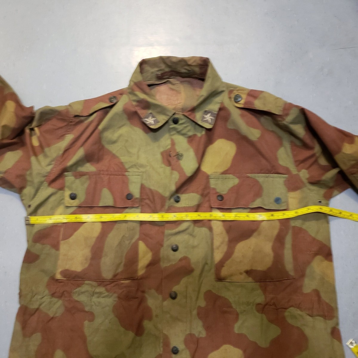 50～60s italian army morter circle jacket Vintage Field Jacket Men's XL Italian Army Paratrooper DPM