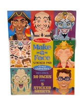 Melissa  Doug Make-A-Face Sticker Pad Book Crazy Characters NEW