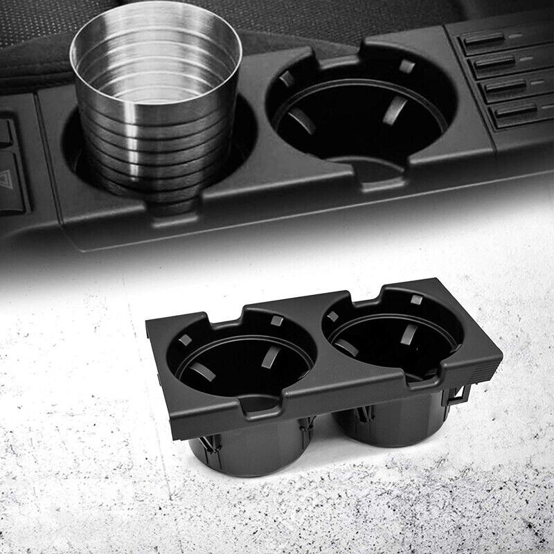 For BMW E46 323i 325i 328i 330i M3 Black Center Console Cup Holder