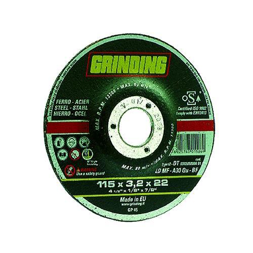 Grinding Mola Abrasiva Per Ferro  Ø 115 X 2,4 Cf. 50 Pz A Centro Piano