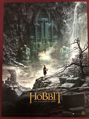 HOBBIT GATES OF EREBOR BILBO POSTER 12X16''NM SHIPPD FLAT TOLKIEN SMAUG