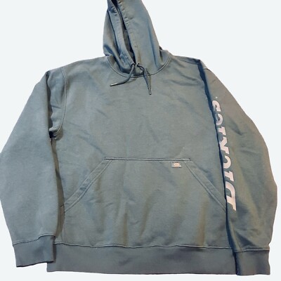 Dickies Men’s Medium Pullover Hoodie Sea Green Sleeve Spell out