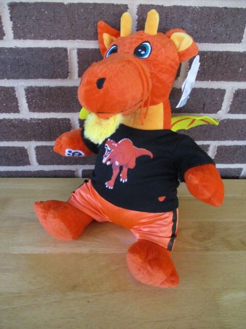 Build A Bear Orange Dragon Winged Outfit 16" Tall Stuffed -Tags 2016