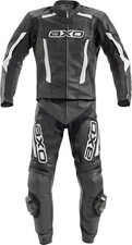 AXO Uomo Moto da Corsa In Pelle Biker Moto Giacca In Pelle Pantaloni