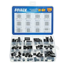 BOJACK 12 Values 120 Pcs Opamp Timer Darlington Phototcoupler LM324 LM339 ULN...