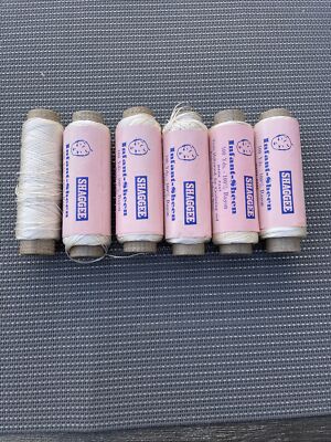 Hollywood Shaggee Co Infant Sheen 100 Yds 100% Rayon Crochet Thread Lot Of 6 HTF