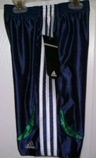 ADIDAS Navy Green Athletic Basketball Shorts Boys Size 4 NWT