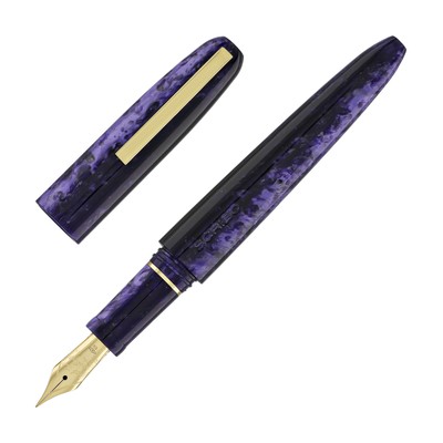 Scribo Piuma Fountain Pen in Ametista 14K Flexible Gold Nib - Fine Point - NEW