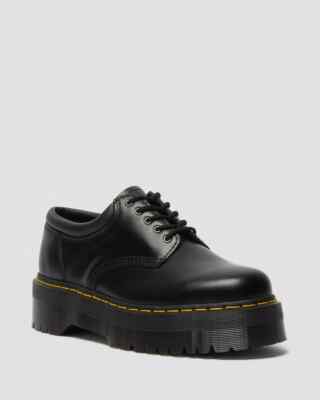 Dr. Martens レザー　26.5〜27cm EU42 Dr.Martens Z53126* Unisex Black Leather Platform Casual Lace-Up
