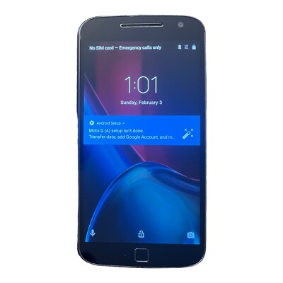 Motorola Moto G4 Plus (XT1642) 16GB Black - Tested & Working