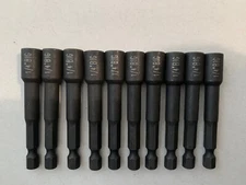 10pcs 1/4" Hex Magnetic Nut driver Setter 2-9/16 Long