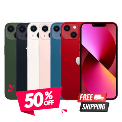 Apple iPhone 13 Unlocked Verizon 128/512GB 5G T-Mobile Midnight|Pink|Starlight