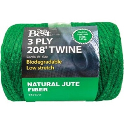 (2)-Do it Best 3-Ply x 208 Ft. Green Jute Biodegradable String Twine ...