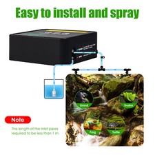 Reptile Fogger Misting Humidifier System Tank Habitat Sprayer for Gecko Snake