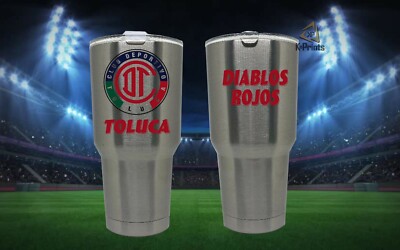 30oz Stainless Steel Tumbler Deportivo Toluca Termo  Cup Message me to add name 