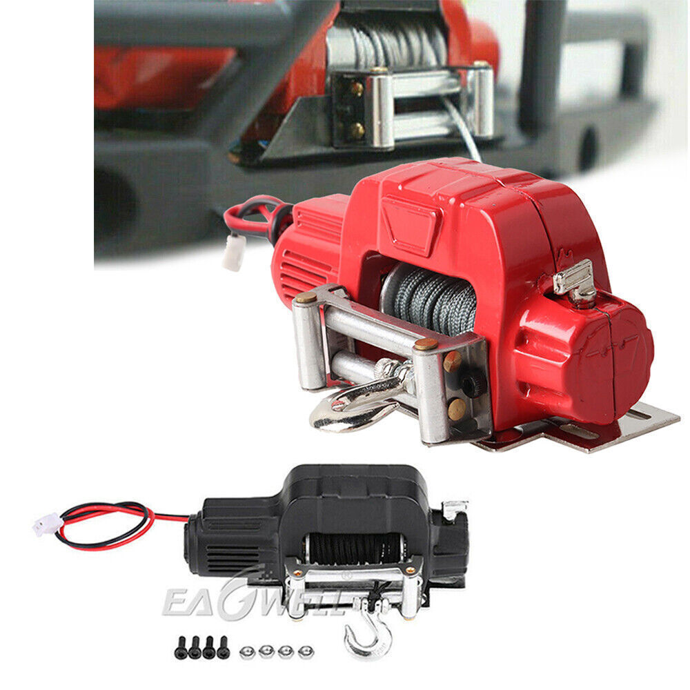 Treuil électrique Métal 1/10 Pour Crawler RC Traxxas TRX4, Axial SCX10 - Télécommande Incluse, Capacité 3kg Treuil électrique Métal 1/10 Pour Crawler RC Traxxas TRX4, Axial SCX10 - Télécommande Incluse, Capacité 3kg