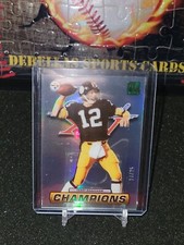 2022 Panini Donruss Clearly Terry Bradshaw Clearly Champions 14/25 GREEN 