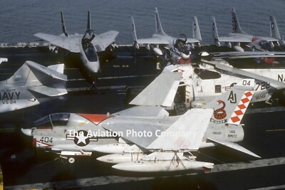 US Navy VA-86 LTV A-7E Corsair 156820 on USS Nimitz (1980) Photograph