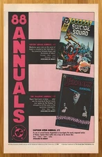 1988 DC Comics Suicide Squad/The Shadow Annual Print Ad/Poster Promo Pop Art 80s