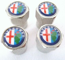 ALFA ROMEO VALVE CAPS TIRES WHEELS RIMS STELVIO GIULIA turbo 2026 2025  NEW 