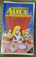 Disney, Black Diamond Edition, Alice In Wonderland VHS Like New, w/Insert #036