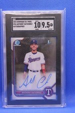 2022 Bowman Chrome 1st Anthony Gutierrez Rookie Auto Texas Rangers SGC 10 / 9.5