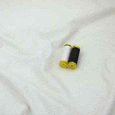 Image of Ziggi Zig Zag White Ribbed Stretch Single Jersey Knit Women Kids Dress Fabric