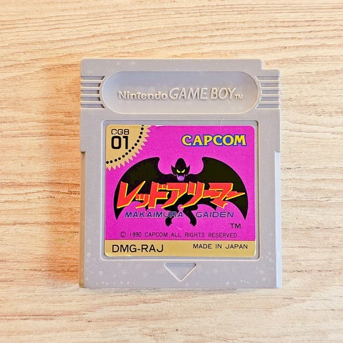 Red Alliemer Makaimura Gaiden Japanese Ver Game Boy Maint completed Tested