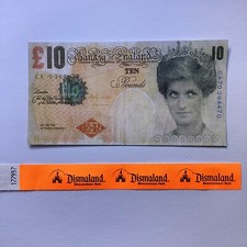 BANKSY Banknote Princess Di-Faced De Faced Tenner £10 Note + Dismaland Band