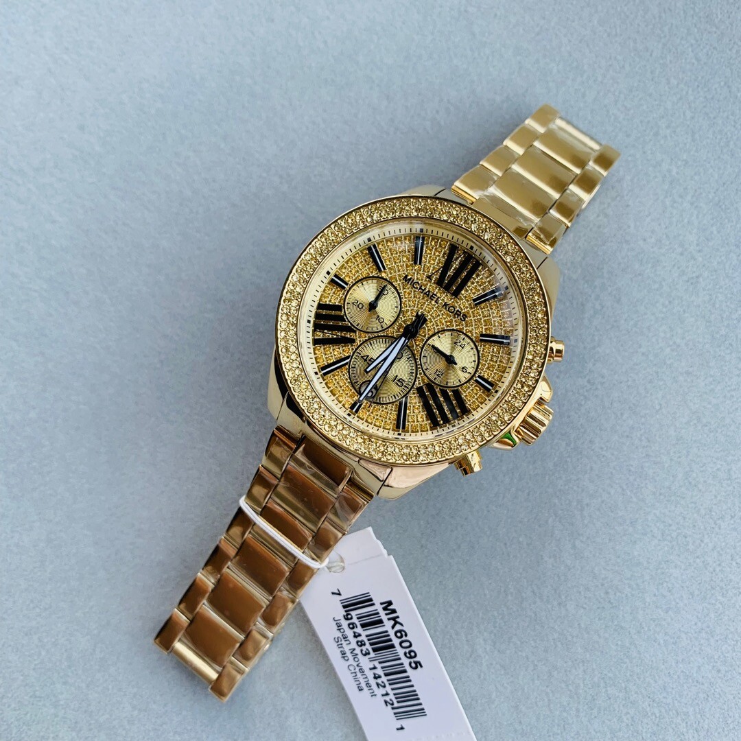 新品】マイケルコース Wren Chronograph MK6095 ゴールド
