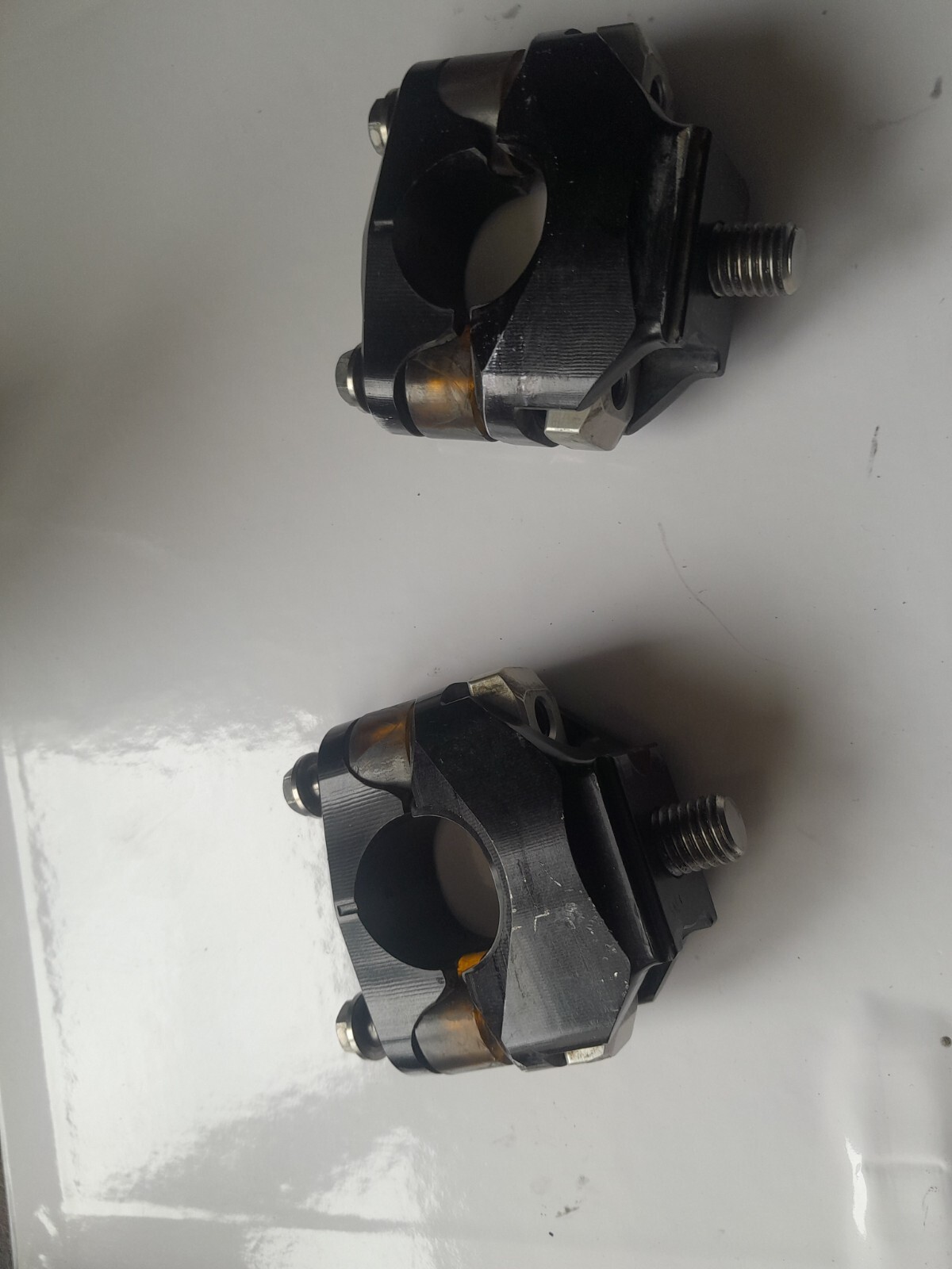 XTRIG Handlebar Handle Bar Clamps Mount 22.2mm Titanium Bolts eBay