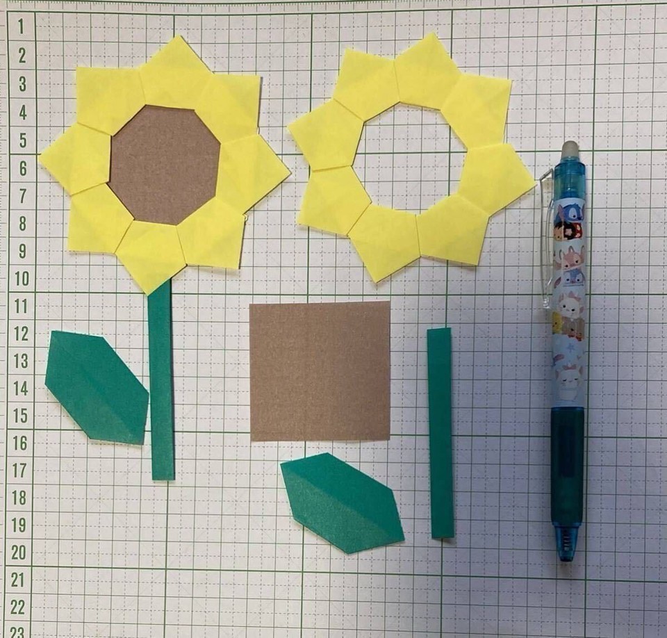 Origami Sunflower 15 Sunflower Summer Flower Japan eBay