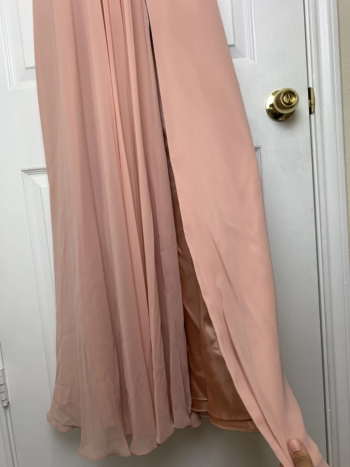 Vestido Faviana 1000 Vestido Floral Bordado Gasa en Rosa Talla 6 Foto 4 de 4