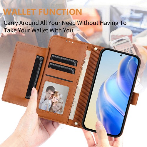 For Samsung Galaxy S24 S23 S22 S21 Note20 Leather Flip Cover Wallet Phone Case - Picture 9 of 38