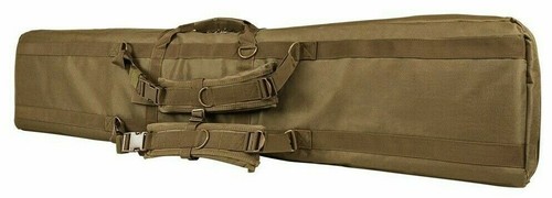 VISM Double Carbine Case 55" Tactical Dual Rifle Range Bag Shooting Hunting TAN* - Picture 4 of 6