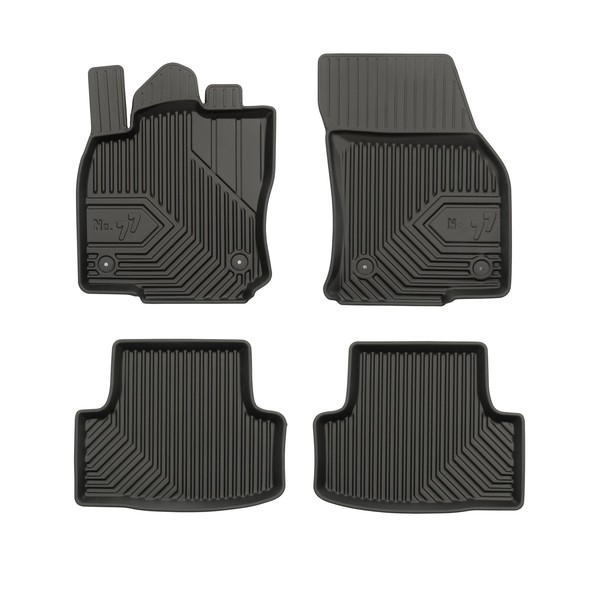 FußMatten Gummimatten No.77 FüR Seat Ateca 2016-2026 Tpe Gummi Schwarz 4 Teile-image