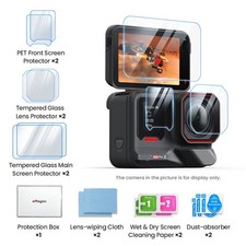 2PCS Ace Pro2 Camera Lens Screen Protector Tempered Glass Film for Insta360