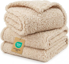 1 Pack 3 Calming Blankets Fluffy Premium Fleece Pet Blanket Soft Sherpa Throw fo