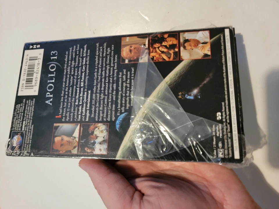 Apollo 13 VHS Tom Hanks Kevin Bacon Bill Paxton Gary Sinise Ed Harris  - Image 2 of 3