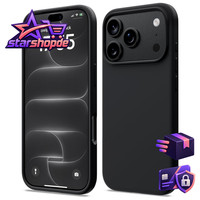 HandyhüLle Silikon Schwarz FüR Iphone 17 Pro 18 Pro SchutzhüLle Case Cover