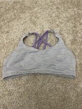 Lululemon Free To Be Serene Bra LW2AL6S Gray Size 12