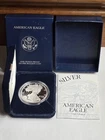 2003 American Eagle One 1 Ounce Oz Silver Dollar Proof $1 Coin W/ Box Case COA