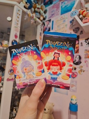 POPMART Minico Amazing Night Magic Bubble Blind Box Mini Figur Kawaii