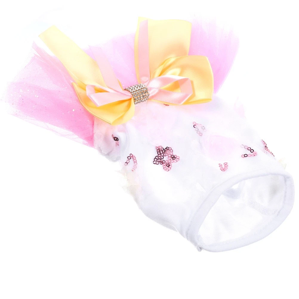 VETEMENTS Bellissimi vestiti per cani vestito per cuccioli vestito decorativo per cani da interno costume estivo per cani